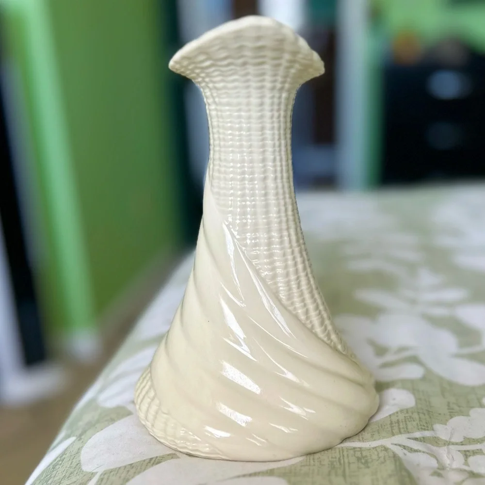 Whimsy Nautical Coastal Vibe Swirl Uniquely Shaped Candlestick Holder Accent